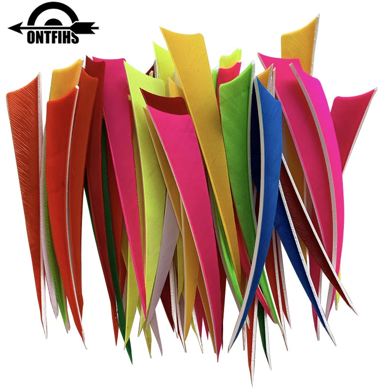 30 Aubes De Flèches Droites 4 Pouces (10 Cm) - Blanc, Pour Bricolage Et