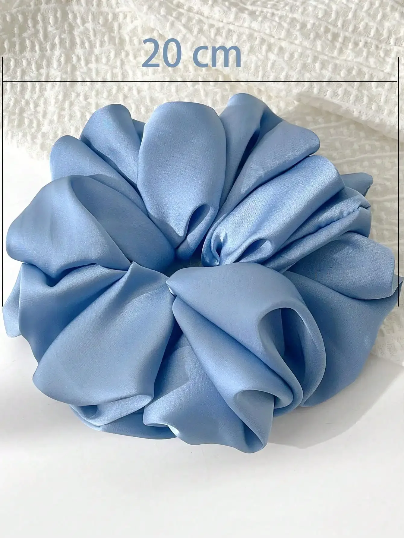 1pc Extra Large Faux Silk Fluffy, High Elasticity, Soft & Silky, Luxury Casual Comfortable Fashion Scrunchie For Women