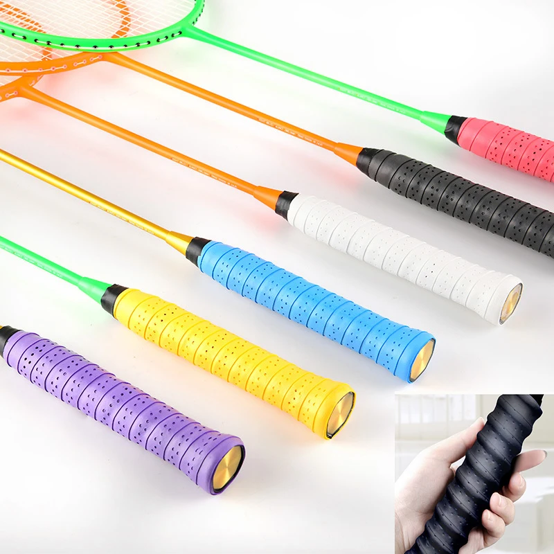 2PCS Anti-slip Breathable Sport Over Grip Sweatband Tennis Overgrips Tape Badminton Racket Grips Fishing Rods OverGrip Band badminton racquet tape