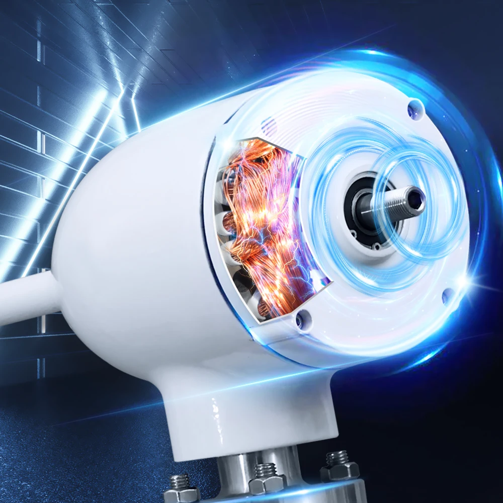 4000W 48V Horizontal Household 220V Solar Wind Generator 15kwh/day EU D-free Delivery With Solar Cell System