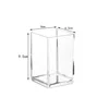 Transparent Eyebrow Pencil Makeup Brush Storage Box Acrylic Cosmetic Brush Storage Tube Student Desktop Single Square Pen Holder 6