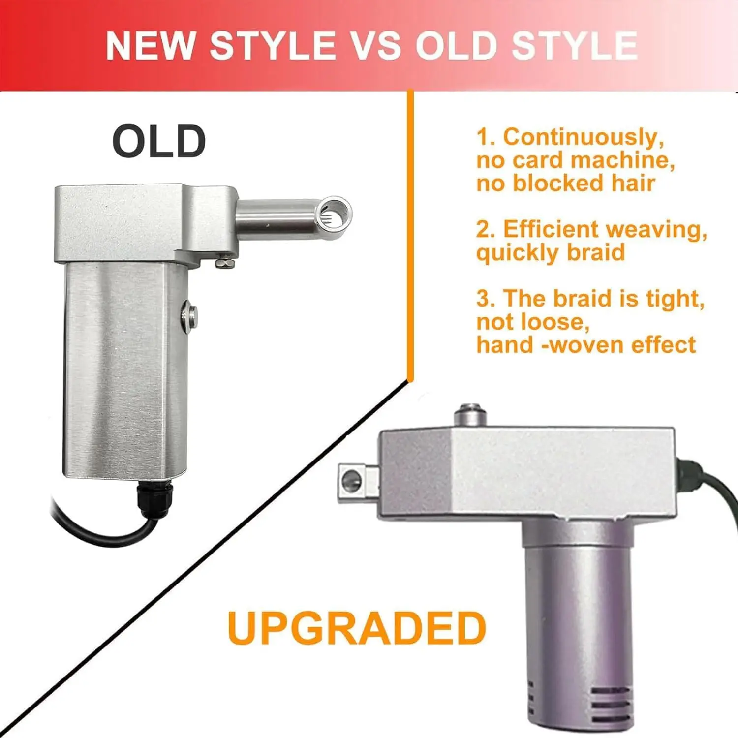 Portable Automatic Hair Curling Machine with 3 Heads, DIY Dreadlocks Braiding Hair Extensions/Electric Dreadlock Machine for Loc 3