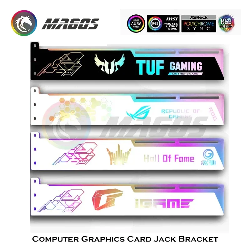 Suporte Gpu Suporte e Suporte para Placa Gráfica Faça Você Mesmo Decoração Gamer Case Asus Msi Aorus Rog 5v 3pin Argb Mod - Imagem 5