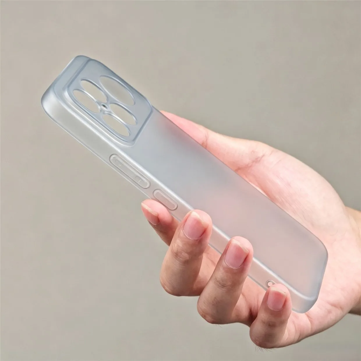 Ultra Thin Soft TPU Matte Gray Translucent Silicone Phone Case