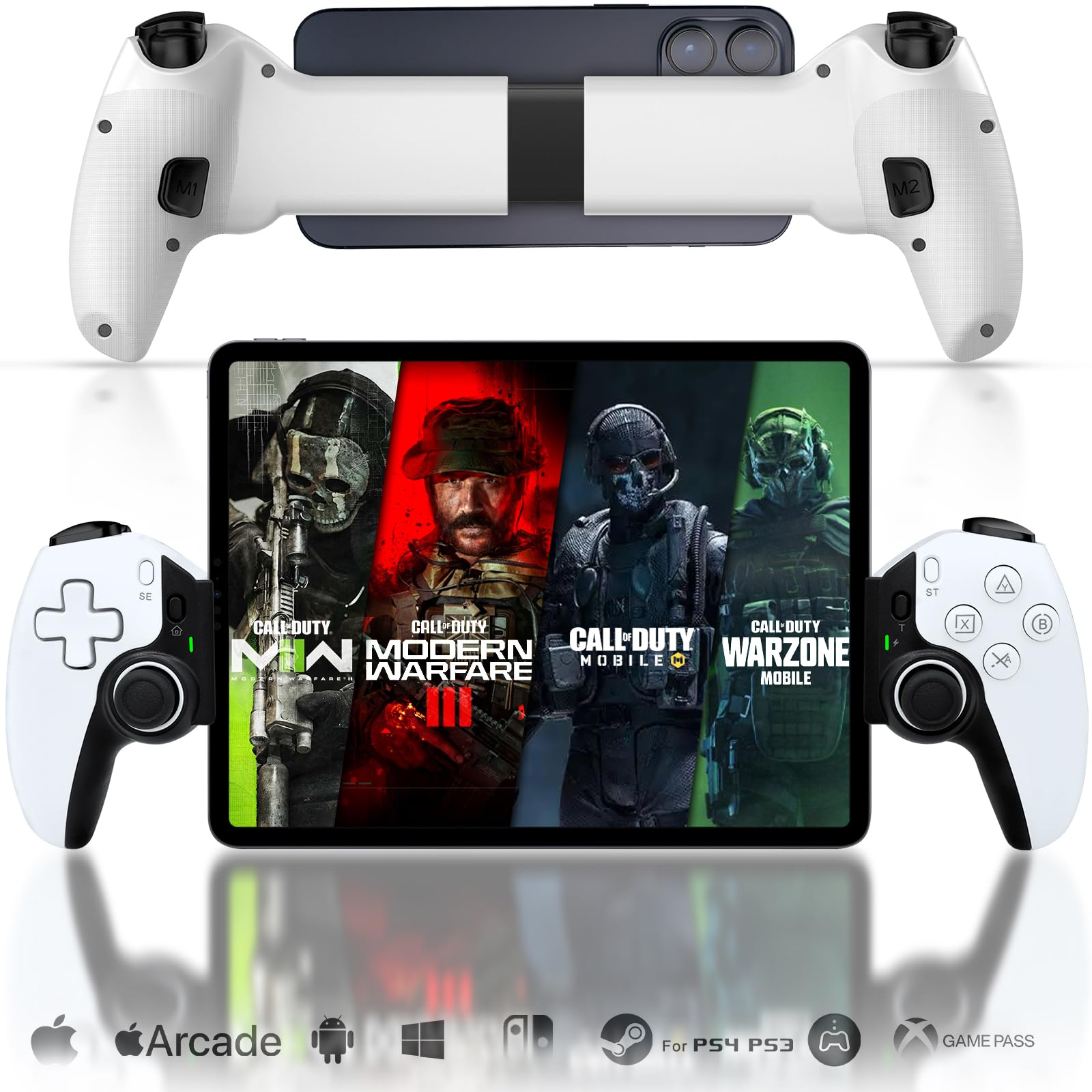 New D9 Mobile Phone Stretching Game Controller Wireless Blue-tooth PC Tablet For Switch/PS3/PS4 Dual Hall Somatosensory Control