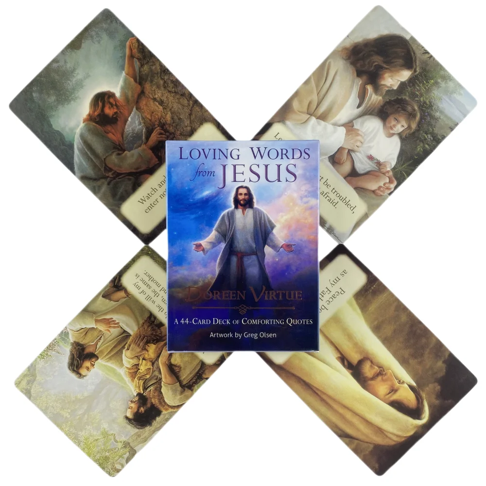 Loving Words From Jesus Oracle Cards A 44 Tarot English Visions