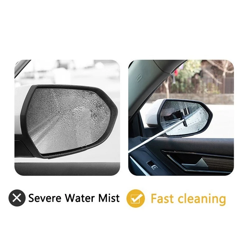 Car Rear View Mirror Wiper Retractable Side Mirror Rain Guard Automotive Side  View Glass Mirror Wipers Water Removal Tool - Windscreen Wipers - AliExpress