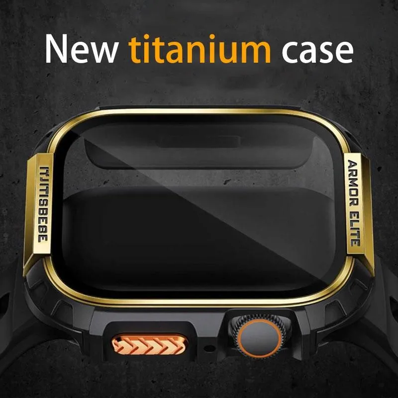 Titanium Protective Case with Glass Film