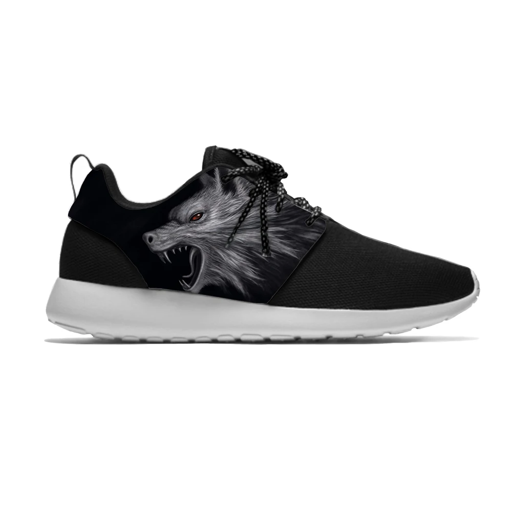 

Animal 3D Wolf Head Cool Fashion Funny Personality Sport Running Shoes Casual Breathable Lightweight 3D Print Men Women Sneakers