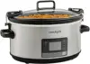 7-Quart Slow Cooker, Portable Programmable with Timer, Locking Lid, Stainless Steel; an Essential Kitchen Appliance, P 1