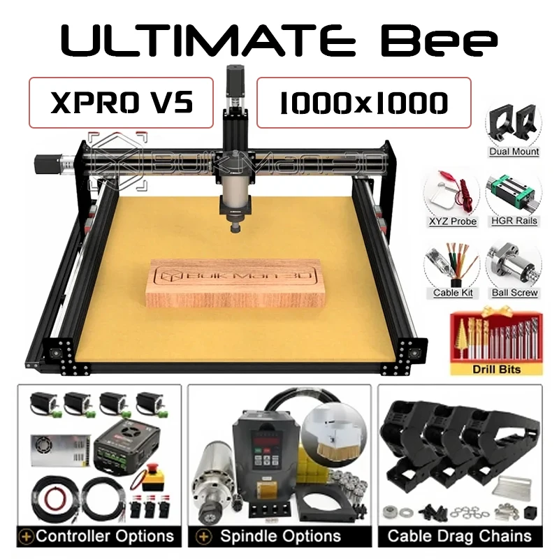 ЧПУ-машина BulkMan 3D Black 1000x1000 ULTIMATE Bee