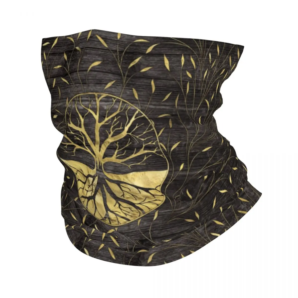 

Бандана на шею «Древо жизни» для мужчин и женщин, шарф с деревянной текстурой, защита от УФ излучения, бандана-труба, Балаклава