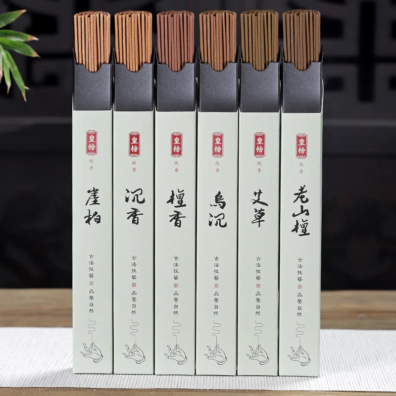 Collection of Sandalwood Incense Sticks packaging for home aromatherapy