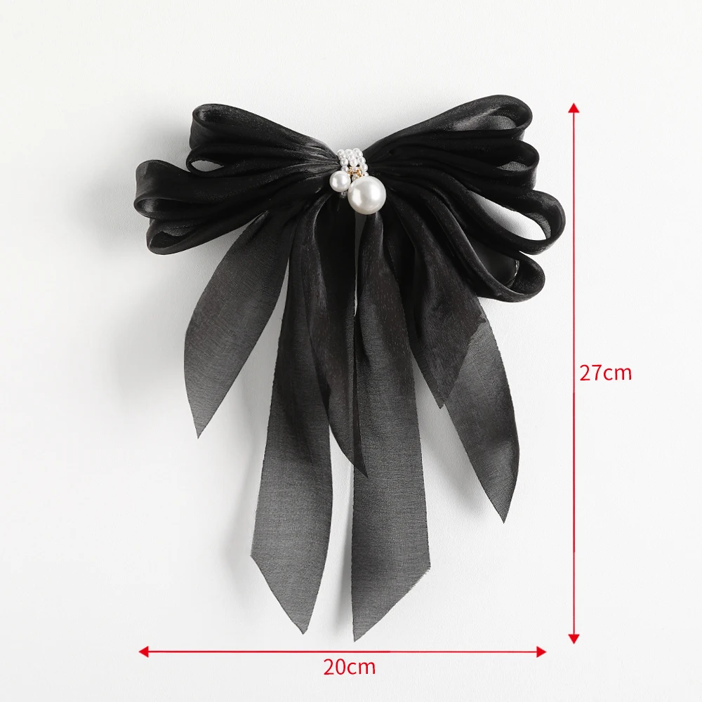 Levao Big Large Satin Bow Hair Clip For Women Girls Long Ribbon Hairpins  Solid Color Barrettes Hairgrip Bow Hair Accessories - Hair Clip - AliExpress