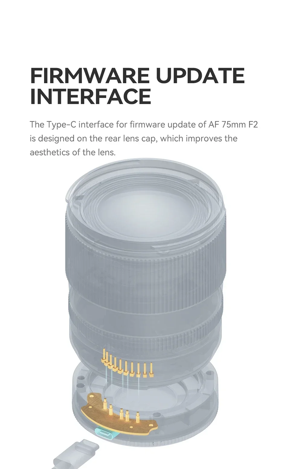 AF 75mm F2 Full Frame Autofocus Lens for Portrait Photography for Sony E A6400 A
