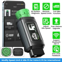 ANCEL HD210 Heavy Duty Truck Scanner OBD2 Speed Limit & Idle Reset for Volvo & International Bluetooth All System Diagnostic 1
