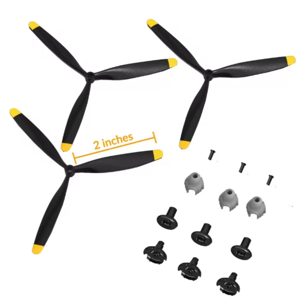 Hélice Avion RC 5.2cm Compatible Volantexrc 761-8 F4U T28 P47 Lot de 3