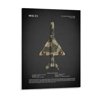 The Mig 21 Canvas Painting Custom Character Home Vintage Design Pub Framed Wall Paintings