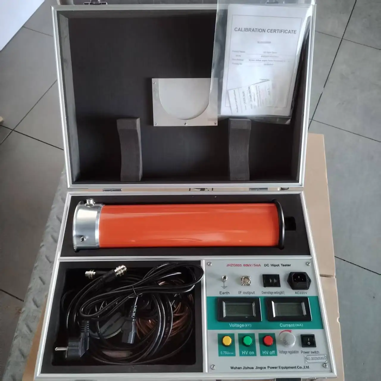 60kv/3mA 누전 전류 테스트 DC Hipot 고전압 발생기 DC Hipot 테스트 세트 Hipot 테스터 고전압 테스터