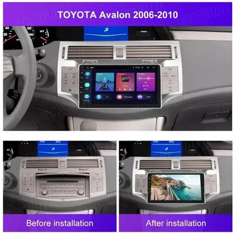 Android 12 Car Stereo Radio GPS for Avalon 2005-2010 with Ios Carplay