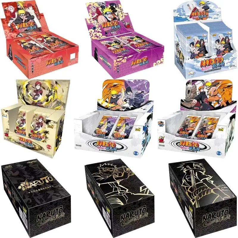 Genuine Naruto Kayou Cards Box Anime Figure Card Booster Pack Uzumaki Uchiha Sasuke Collection Flash Card Toy Birthday Gift