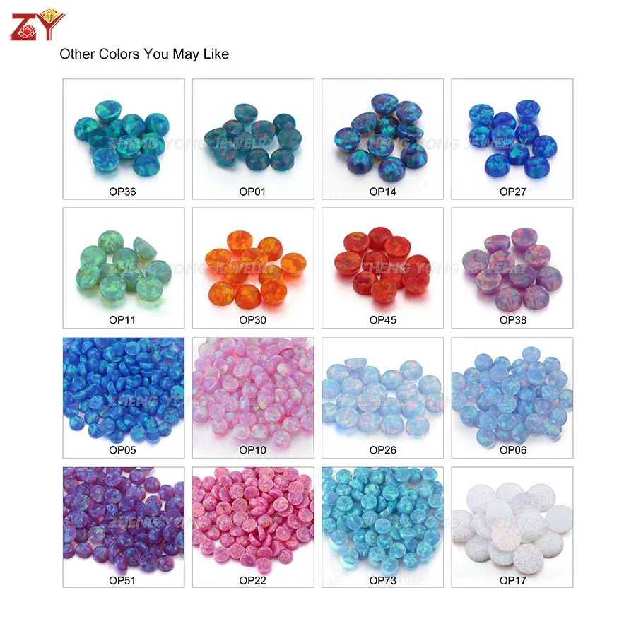 2024 Trendy 925 Silver Stud Earring 6mm Round Gemstone Opal Silver Ear Piercing
