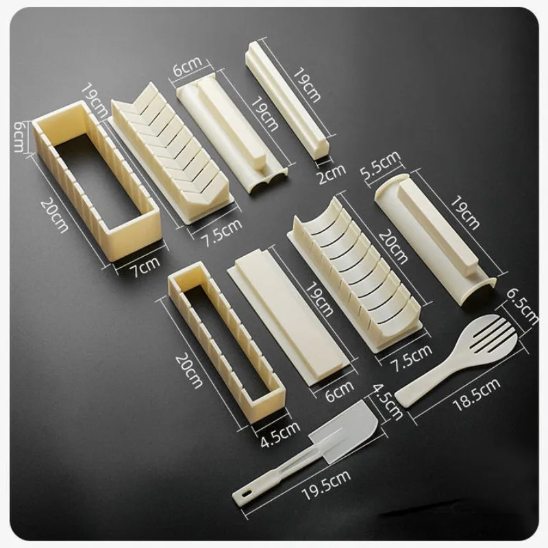 DIY Sushi Maker and Rice circular Mold Japanse Cake lovelike Mold Multifunctionele Mould square Sushi Making Tool Set Kitchen