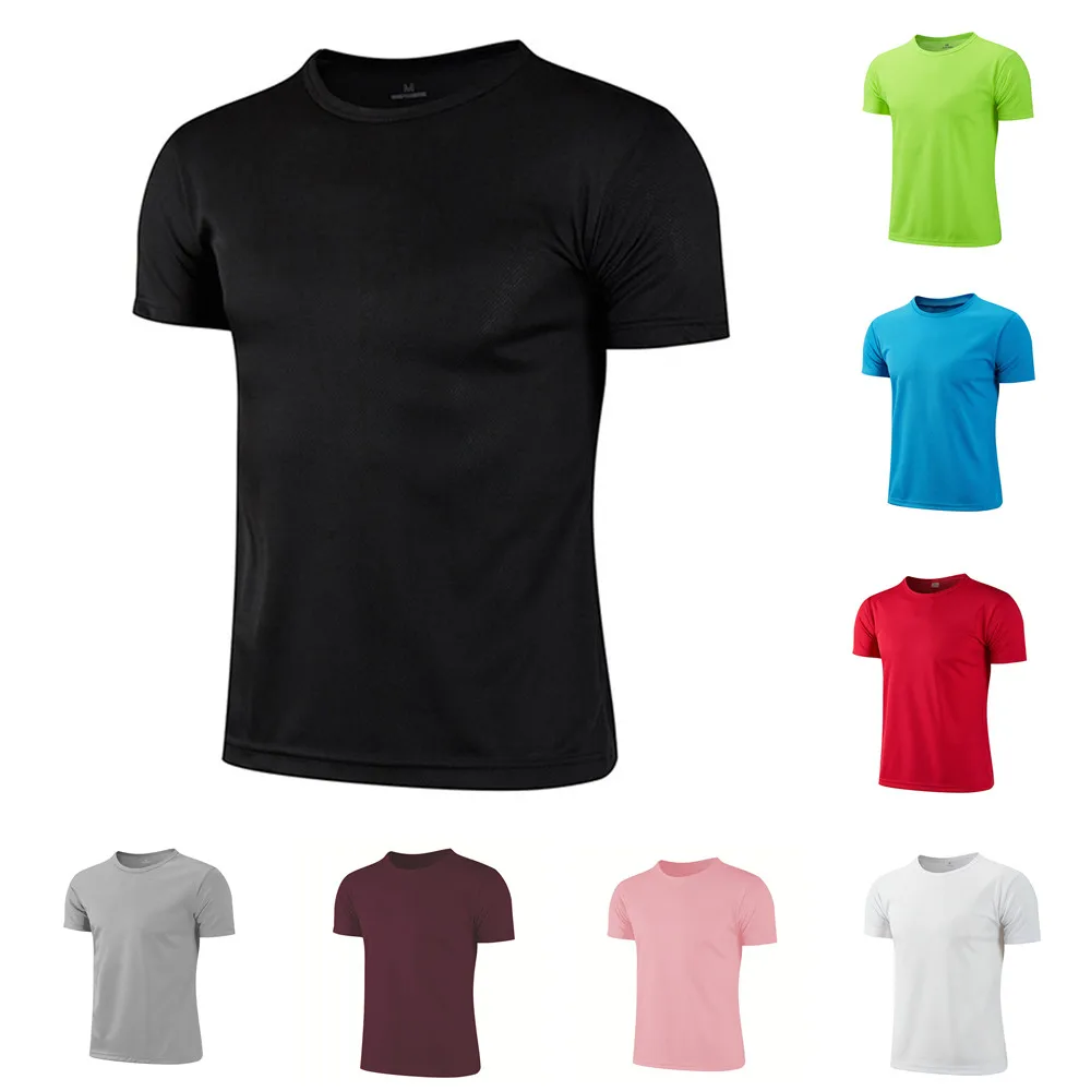 Kids Short Sleeve T Shirt Children Quick Drying Round Neck Short Sleeve T-shirt Kids Sports Casual Short Sleeves T-shirt Running Training Clothes