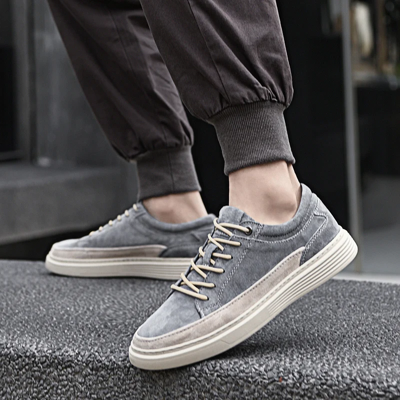 Men's Casual shoes Luxury Brand Designer Oxfords Shoes Genuine Leather Wear-resistant Comfortable Sneakers Tennis Sport Shoes