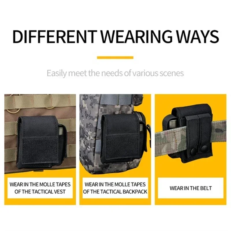 ERQYGRA Tactical Cigarette Lighter Storage Waist Bag Molle System Portable Accessories Hunting Outdoor Sport Magazines Equipment 3