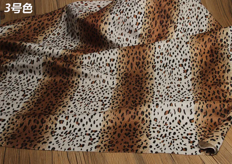 Description Picture 6 of itemPlush Fabric Printed By The Meter for Coat Clothes Decorative Diy Sewing Leopard Zebra Pattern Thin Soft Cloth Polyester Fashion