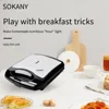 Electric Sandwich Maker Large Panini 1400W Cooking Kitchen Appliance Breakfast Waffle Maker Anti Stick Coated Sheet 3