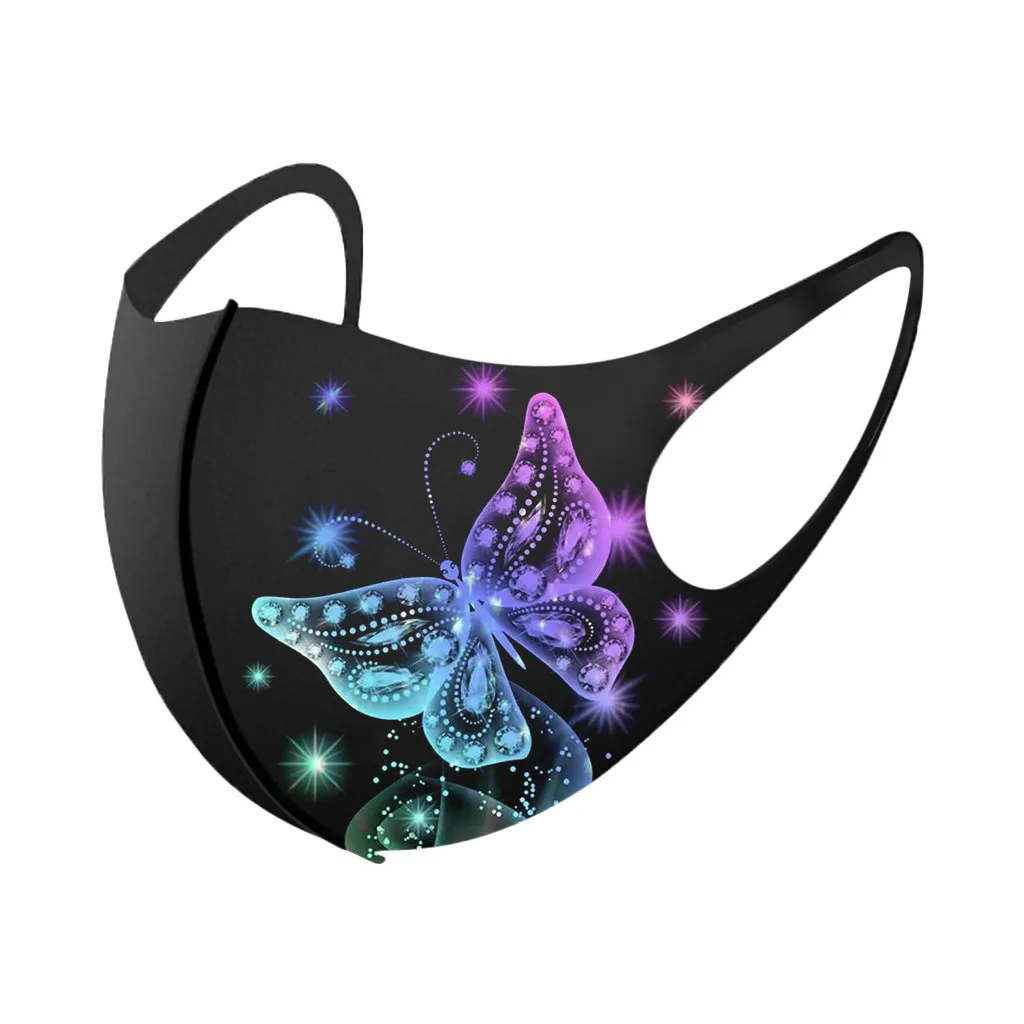 1PC Adult Prints Protection Face Mask Washable Earloop Outdoor Dust-Proof Disposable