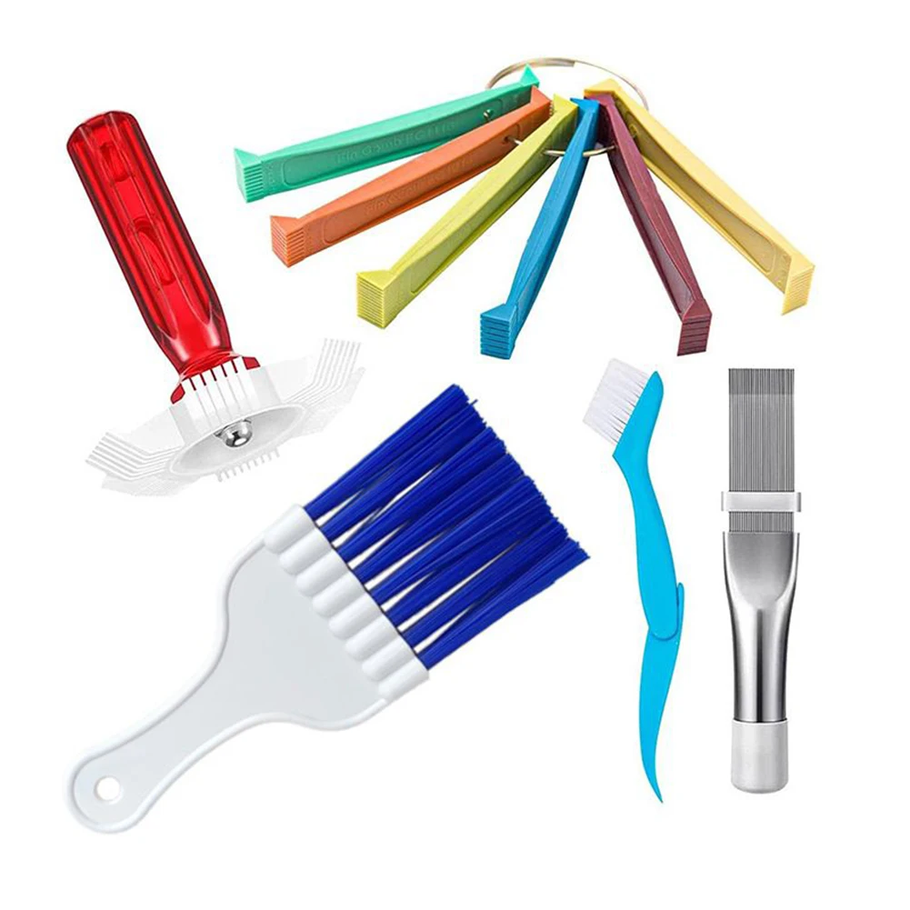 

Air Conditioner Condenser Brush Universal Car Radiator Condenser Fin Comb Set Air Conditioner Hand Cleaning Tool