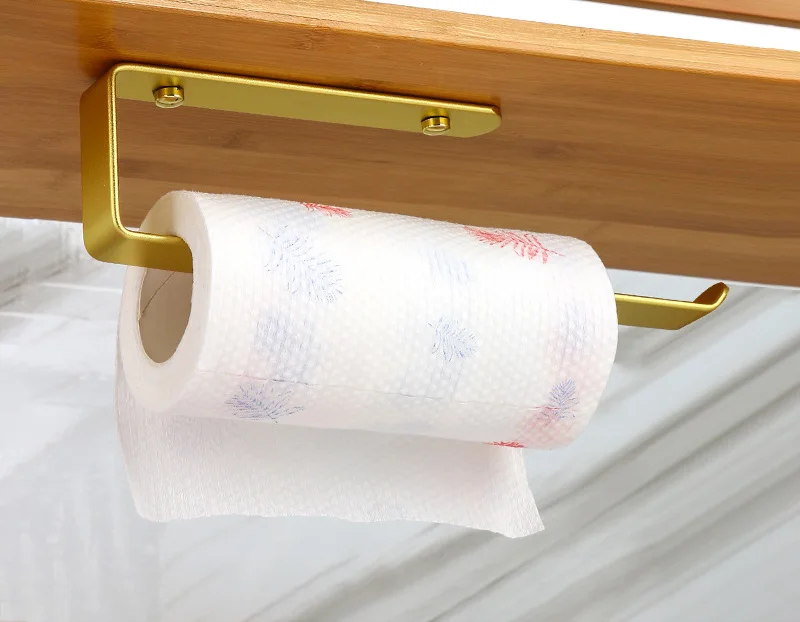 Description Picture 6 of itemAluminum Towel Rack Wall Mounted Robe Hook Towel Rail Bar Rack Bar Shelf Tissue Paper Holder Home Organizer Bathroom Hardware