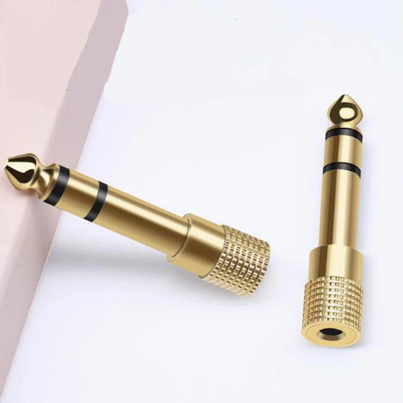 Audio 6,5 auf 3,5 Adapter Mikrofon Mikrofon Headset 3,5 mm Buchse auf 6,35 Stecker klein auf groß