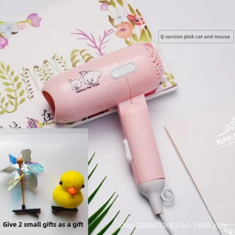Fashion Mini Folding Hair Dryer 400w Low Power Radiation Proof Household Travel Dormitory Hair Dryer Barber Salon Modeling Tool 3