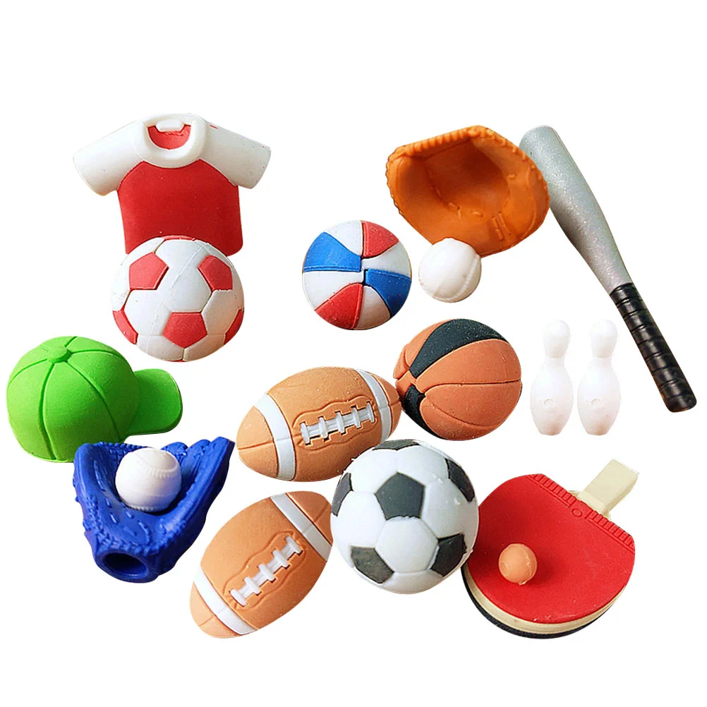 

50 Pcs Soccer Themed Birthday Party Favor Bulk Pencils Kids Creative Eraser Bulk Erasers Kids Birthday Present Stationery Tool