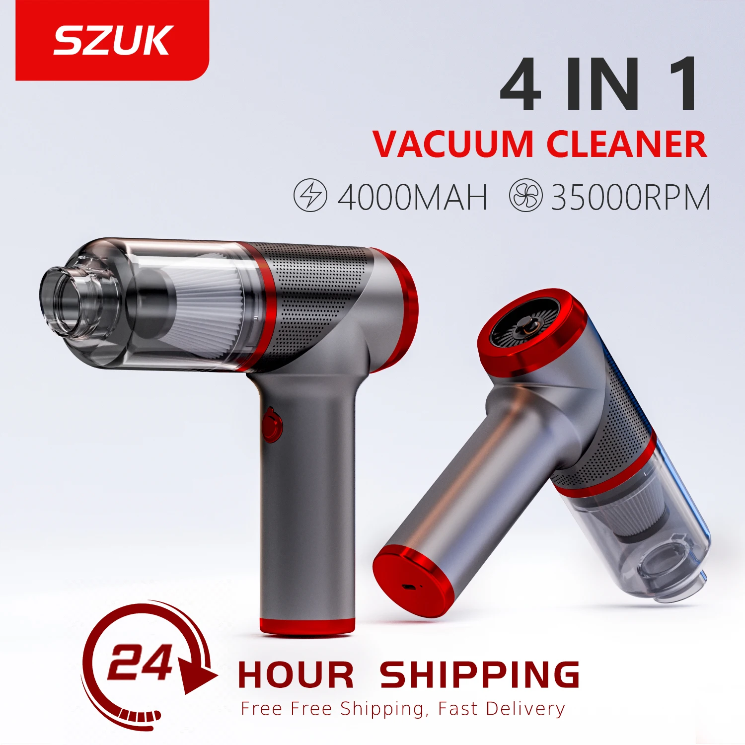 Mini Car Vacuum Cleaner Powerful Wireless Handheld Cleaning Machine Strong Suction Portable Vacuum Cleaner for Car and Home