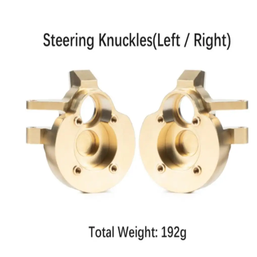 

RCGOFOLLOW, латунный прочный держатель рулевой ступицы, блок рулевого управления Knuckles для радиоуправляемого рулевого станка, осевой держатель рулевого колеса SCX10 Golden