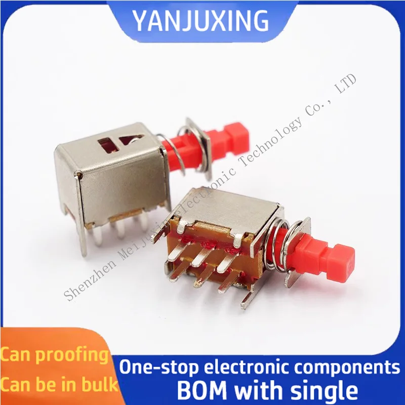 5 Pz/Lotto Ps-22F02 Chiave Autobloccante Amplificatore Di Potenza Audio A Sei Pin Interruttore Di Alimentazione Con Blocco Ps-22F03 Interruttore A Pul