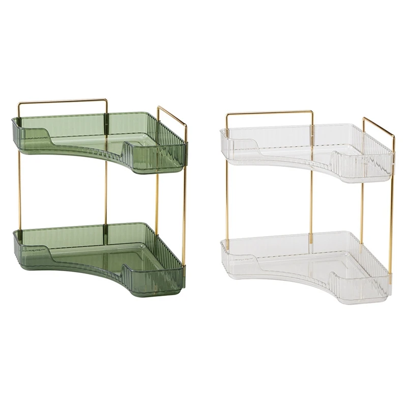 

2-уровневый фотоальбом для ванной комнаты, многофункциональный угловой органайзер для ванной комнаты, органайзер для косметики, духов A 29,5X34,5 см