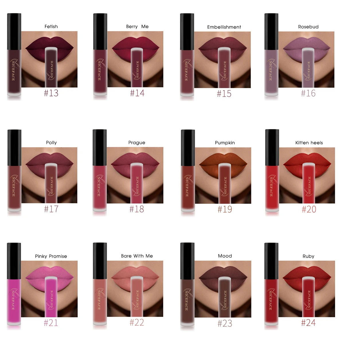 Waterproof Long Lasting Lip Glosses Matte Velvet Lipstick - Image 5