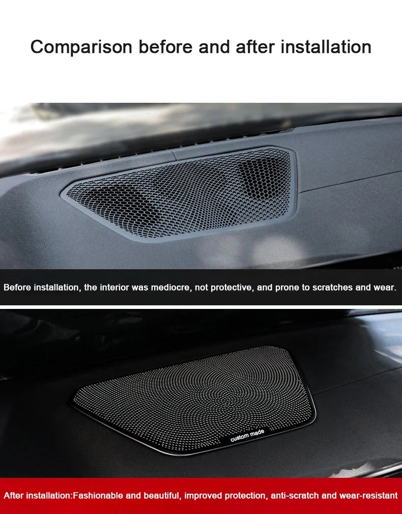 For BMW 3 Series G20 G21 G81 2020 2021 2022 2023,Front Rear Door A-pillar Horn Covers, Inner Handle Speaker Instrument Audio Lid