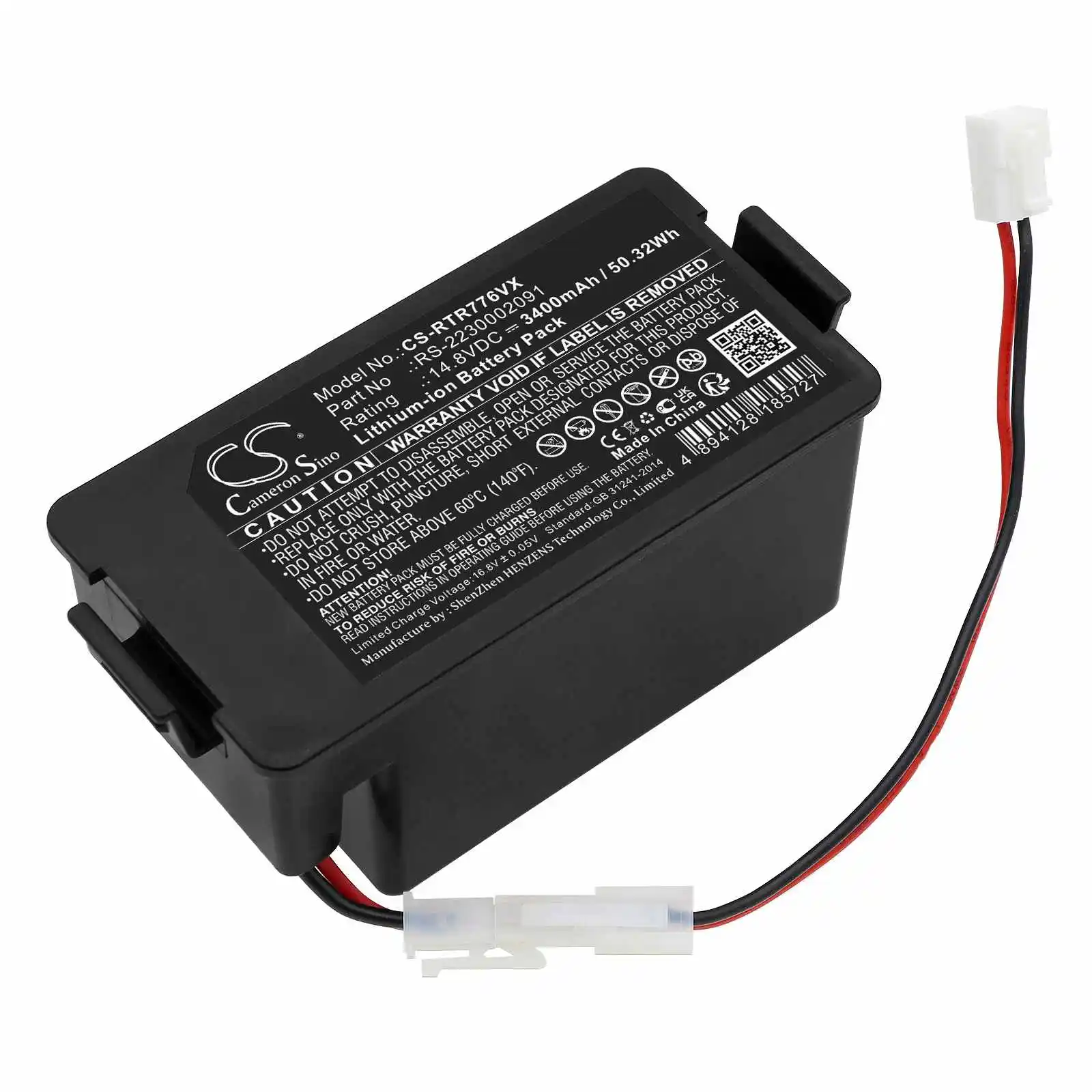 

RS-2230002091 Battery For Rowenta RR7 RR 7747 WH 4Q0 RR 7755 WH 4Q0 Tefal RG 7765 WH RG7765WH