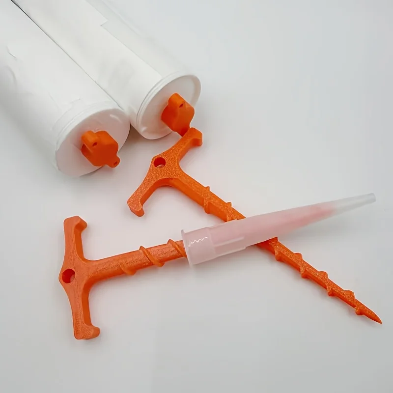 3D Printing Silicone Caulk Nozzle Unclogger Reusable Spiral Drill Sealant Gun Nozzle Cleaner Tool for DIY & Prof