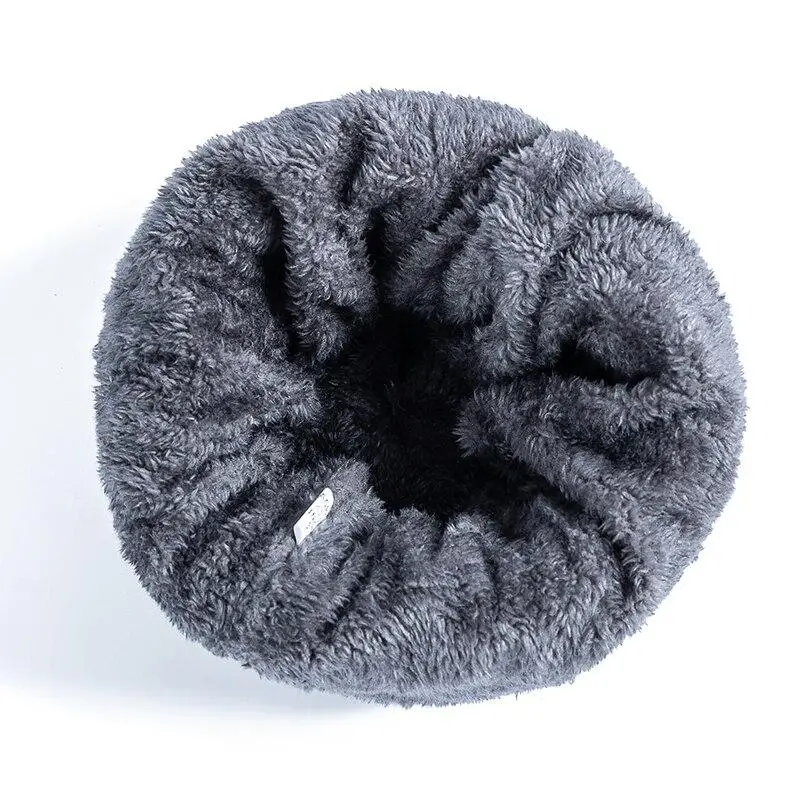 Hot Sale Unisex Thicken Winter Hat Keep Warm Plush Fur Lined Cap Stylish Beanie Hats For Men Women Outdoor Knitted Hat