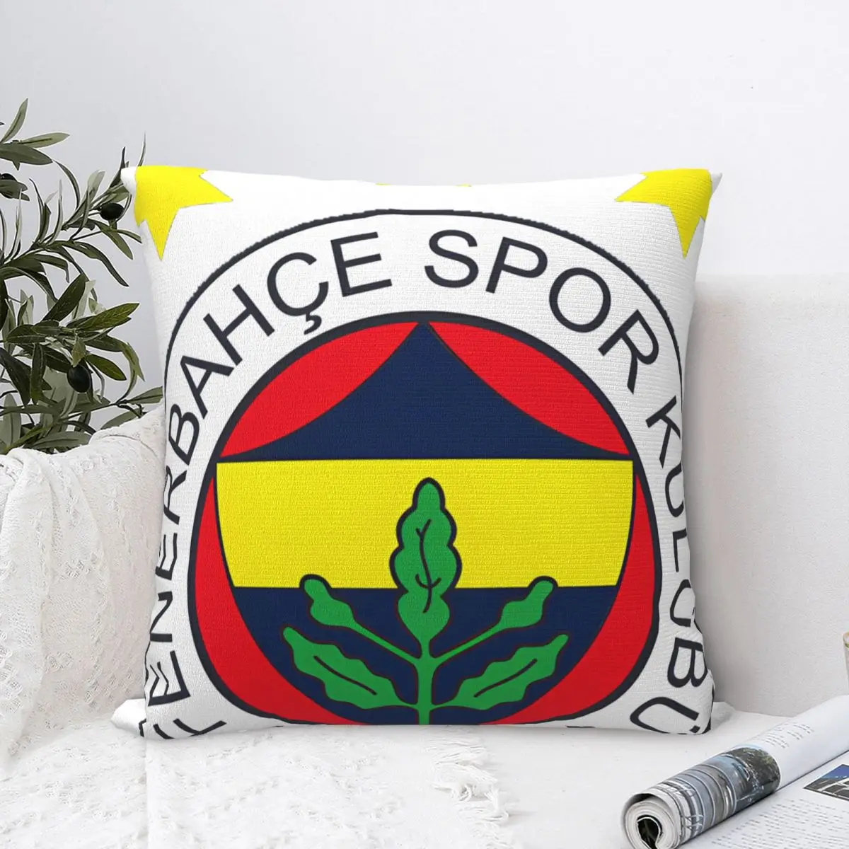 

Fenerbahce Sk Square Pillow Case for Sofa Throw Pillow