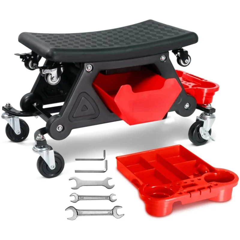 Multi-Function Creeper Chair Heavy Duty Mechanic Stool For Car Wax Polishing Construction Camping Mobile Car Wash Beauty Tool