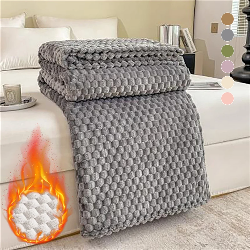 NewWinterSuperThickenedWarmWinterBlanketsForBedsPolyester